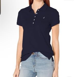 Nautica NWT Women's Black Short Sleeve Polo - size XL